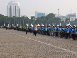 Polres Pelabuhan Tanjung Priok Lepas 250 Ojol Kamtibmas untuk Hadiri Apel di Monas