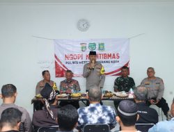 Ngopi Kamtibmas, Kapolres Kombes Pol Jauhari Ajak Masyarakat Bersama Polri Cegah Kejahatan dan Narkoba