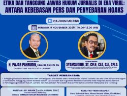MHI Akan Gelar Webinar Nasional Tema Antara Kebebasan PERS dan Penyebaran HOAKS