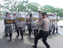 Pengamanan Unras Lebih Humanis, Polres Metro Tangerang Kota Asah Kemampuan Dalmas Personel