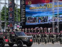 Korps Marinir TNI AL Peringati HUT ke-80 di Kesatrian Marinir R. Hartono Cilandak