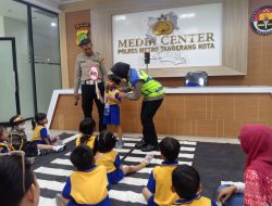 Polisi Sahabat Anak, Sat Lantas Tangerang Kota Ajak Anak-anak Kenali Keselamatan Jalan
