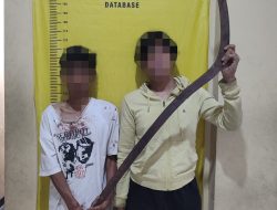 Polsek Ciledug Amankan Lima Pemuda Bersenjata Tajam Saat Patroli