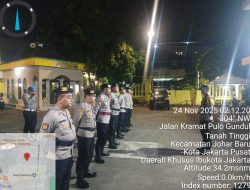 Apel Patroli Skala Sedang, Polsek Johar Baru Perketat Antisipasi Guantibmas Dini Hari