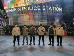 Patroli Tiga Pilar Menteng Amankan Kawasan Bundaran HI Tetap Kondusif