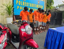 Lima begal sadis yang beraksi 28 lokasi di ringkus Polsek Sunggal