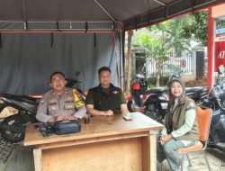 Hadapi Musim Hujan, Bhabinkamtibmas Gondangdia Perkuat Koordinasi Siaga Bencana