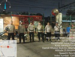 Pastikan Kondusifitas, Wilayah Aman: Patroli Cipta Kondisi Polsek Johar Baru Antisipasi Guantibmas