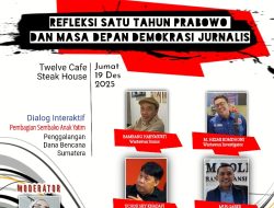 Media Otoritas Gelar Dialog Interaktif Nasional: “Refleksi Satu Tahun Prabowo dan Masa Depan Demokrasi Jurnalis”