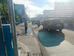 Pastikan Kelancaran Arus Lalu Lintas Pagi Hari, Personil Polsek Gambir Giatkan Pengaturan Lalin di TL Kesehatan