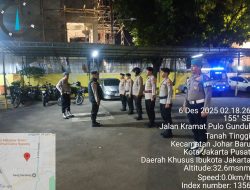 Apel Patroli Skala Sedang, Polsek Johar Baru Perkuat Antisipasi Guantibmas Dini Hari