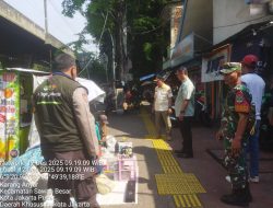 Tiga Pilar Kawal Paska Penertiban PKL Karang Anyar, Warga Diharap Tertib dan Jaga Kebersihan