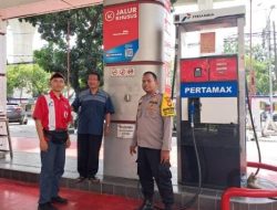 Bhabinlamtibmas Rawasari Sambangi SPBU Pramuka Raya, Wujudkan Harkamtibmas