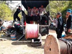 Polres Aceh Tengah dan BKO Brimob Polda Aceh Bangun 7 Jembatan Darurat di Wilayah Terisolir