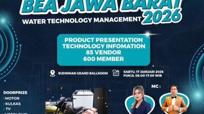 Dorong Inovasi Engineering, BEA Jawa Barat Gelar Event Tahunan “Water Technology Management” Pekan Depan