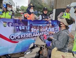 Satlantas Polres Metro Jakarta Utara Gelar Operasi Keselamatan Jaya 2026 di Jl. Yos Sudarso