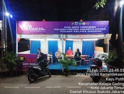 Kapolsek Kelapa Gading Cek Pos Pantau Terpadu di Kelapa Gading Timur, Situasi Kondusif