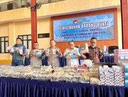 Polres Metro Jakarta Pusat Musnahkan 109,8 Kg Sabu, Selamatkan 620 Ribu Jiwa Generasi Muda