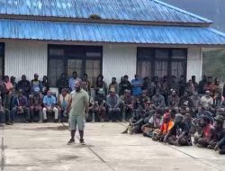 Aparat Gabungan Satgas Ops Damai Cartenz bersama Polres Puncak Amankan Aksi Masyarakat di Ilaga, Situasi Berlangsung Aman dan Kondusif