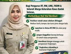 Jelang Arus Mudik Lebaran, Kelurahan Rawa Badak Selatan Perketat Keamanan Lingkungan