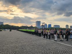 1.596 Personel Gabungan Disiagakan Amankan Malam Takbiran di Monas – Bundaran HI
