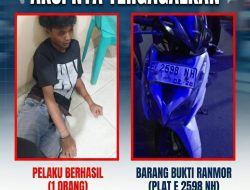Gagal Beraksi, Satu Pencuri Motor di Koja Diringkus Warga, Satu Lainnya Kabur.