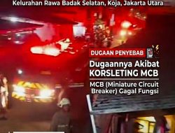 Diduga Akibat Korsleting MCB, Rumah Warga di Koja Terbakar Malam Ini