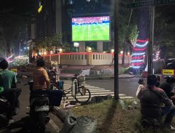 Polres Jakpus Gelar Nobar Piala Dunia 2026, Warga Antusias Saksikan Belanda vs Swedia