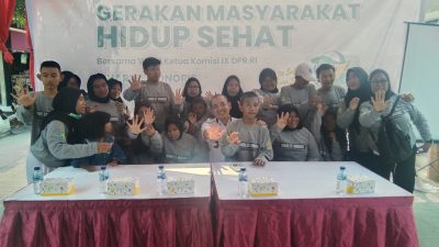 Warga Semper Barat Antusias Ikuti Sosialisasi GERMAS Bersama Charles Honoris
