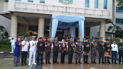 Walikota Jakarta utara bersama forkopimda peringati HUT bayangkara yang ke 80