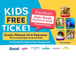 Rayakan Hari Anak Nasional 2026, Ancol Hadirkan Program Free Ticket untuk Anak ke Unit Rekreasi