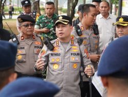 4.132 Personel Gelar Apel Pelayanan Pengamanan Aksi Mahasiswa di Monas, Kapolres Tekankan Pendekatan Humanis