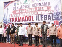 Deklarasi Bersama Digelar, Polres Metro Jakarta Pusat Perkuat Gerakan Berantas Tramadol Ilegal di Tanah Abang