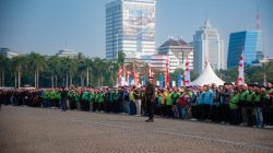 Polda Metro Jaya Gelar Apel Kebangsaan Sambut Hari Ulang Tahun ke-81 Republik Indonesia