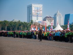 Polda Metro Jaya Gelar Apel Kebangsaan Sambut Hari Ulang Tahun ke-81 Republik Indonesia